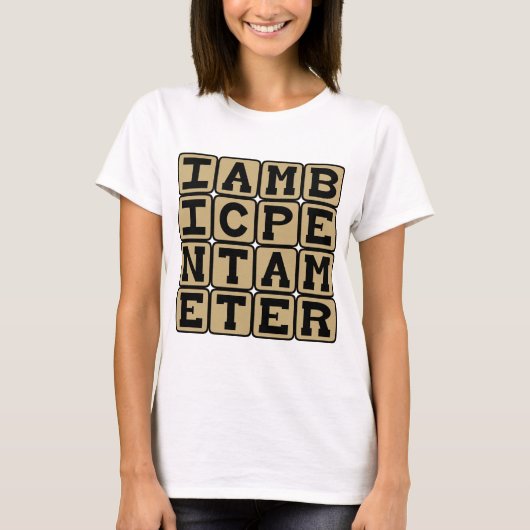 Ambic Pentameter、Sonnet Scheme Tシャツ (正面)