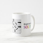 Ambidextrousクロスワードパズルのマグ コーヒーマグカップ (正面右)