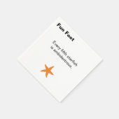 Ambidextrous Starfish Fun Fact Cocktail スタンダードカクテルナプキン (角)