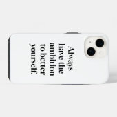 Ambition iPhone カバー (裏面横)
