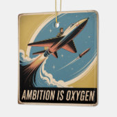 Ambition Is Oxygen セラミックオーナメント (左)