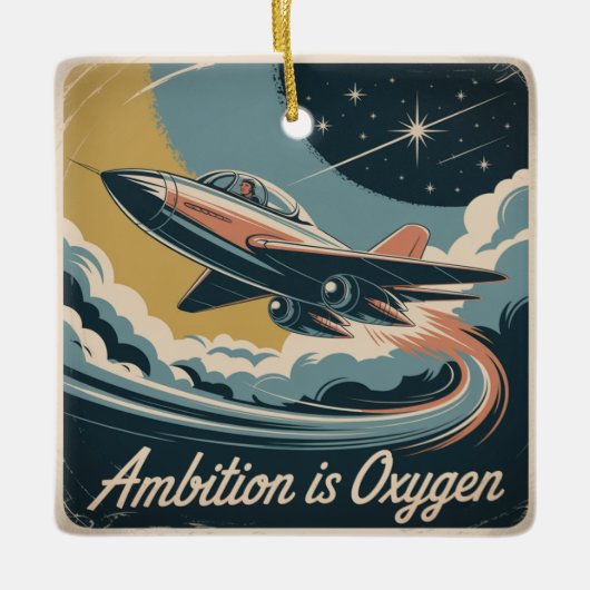 Ambition Is Oxygen セラミックオーナメント (正面)