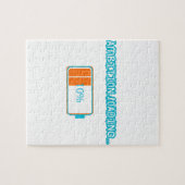 Ambition Loading… 10% | Motivational Battery Low F ジグソーパズル (横)