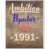 Ambition: Popular Culture シール (正面)