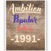 Ambition: Popular Culture シール (正面)