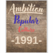 Ambition: Popular Culture シール (正面)