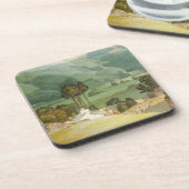 Ambleside 1786年(w/cペンとインクの終わるgraphitと コースター (左側)