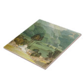 Ambleside 1786年(w/cペンとインクの終わるgraphitと タイル (側面)