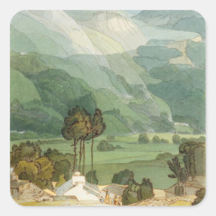 Ambleside, 1786 (ペンとインクを使用してグラフィックを上書き) スクエアシール