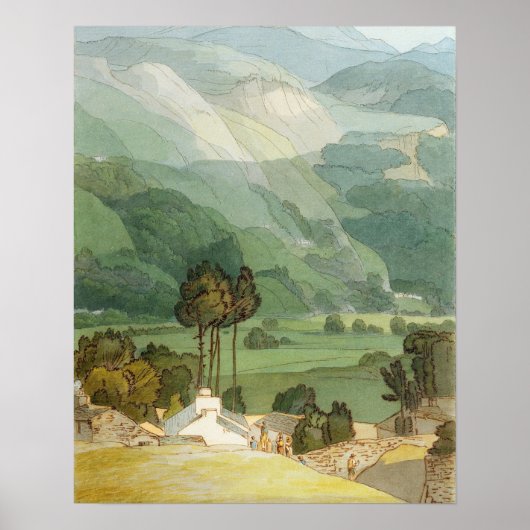 Ambleside, 1786 (ペンとインクを使用してグラフィックを上書き) ポスター (正面)