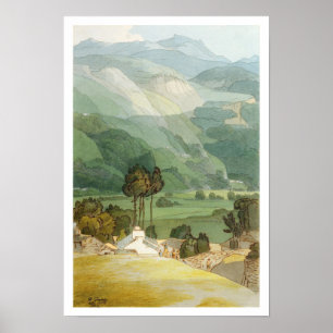Ambleside, 1786 （ペンとインクを使用してグラフィックを上書き） ポスター