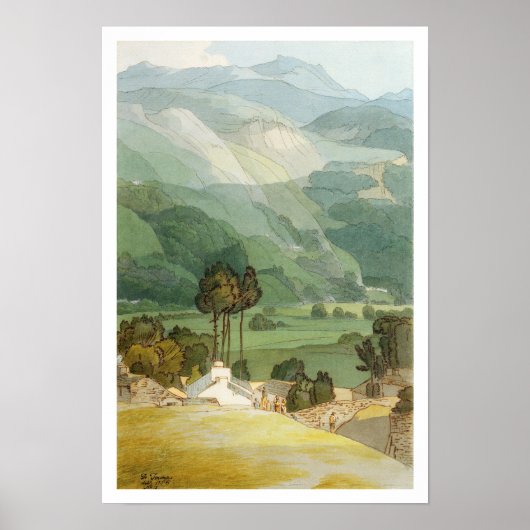 Ambleside, 1786 (ペンとインクを使用してグラフィックを上書き) ポスター (正面)