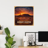 Amboy Crater California Centennial ポスター (ホームオフィス)