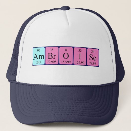 Ambroise定期テーブル名hat キャップ (正面)