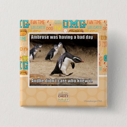 Ambroseは悪い日を過していました 缶バッジ (正面)