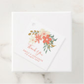 Ambrose Coral花模様名メッセー結婚ジ フェイバータグ (インサイチュ)