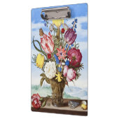 Ambrosius Bosschaertフレッジの花の花束 クリップボード (左)