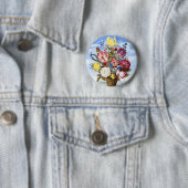 Ambrosius Bosschaertフレッジの花の花束 缶バッジ (インサイチュ)
