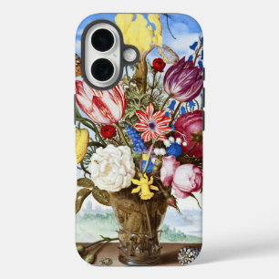 Ambrosius Bosschaertフレッジの花の花束 iPhone 16ケース
