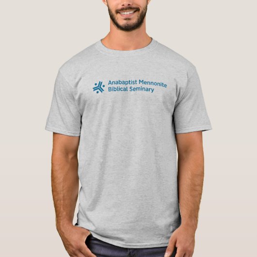 AMBSロゴの大きなグレーTシャツ（メンズ） Tシャツ (正面)