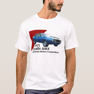 AMCによる1971年の投げ槍AMX筋肉車 Tシャツ