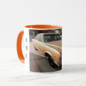 AMCのアメリカ人によっては大使1969マグが自動車に乗ります マグカップ (正面左)