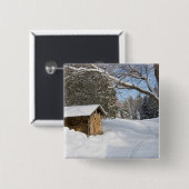 AMCの少しLyfordの池の雪が多い場面 缶バッジ (正面&裏面)