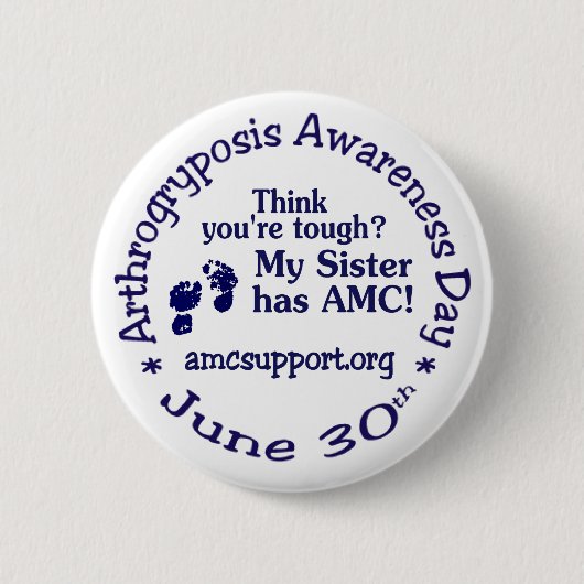 AMCの認識度日Pin -堅い姉妹 缶バッジ (正面)