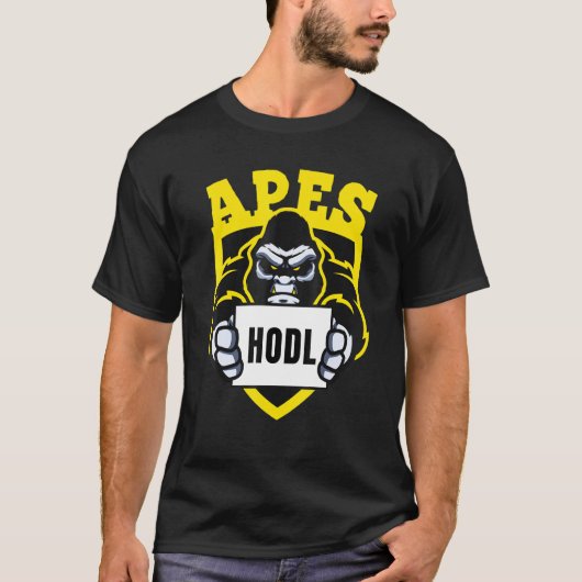 Amcは一緒に月に強いストックを持っている Tシャツ (正面)