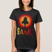 $AMC Funny Stocks Rocket Stonk Trading Tシャツ (正面)