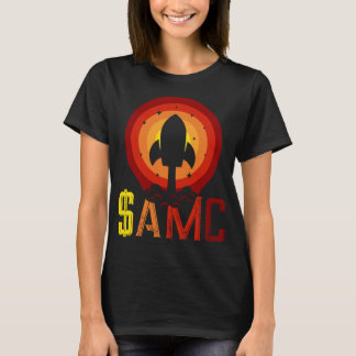 $AMC Funny Stocks Rocket Stonk Trading Tシャツ