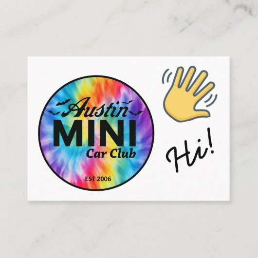 AMCCC MINIグリーティングカード 名刺 (正面)