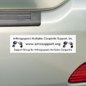 AMCSI Arthrogryposisのbumbersticker バンパーステッカー (車上)