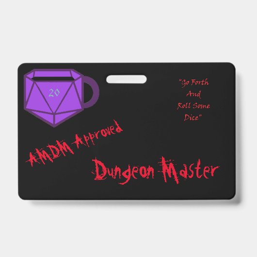 AMDM Dungeonマスター バッジ (表面)