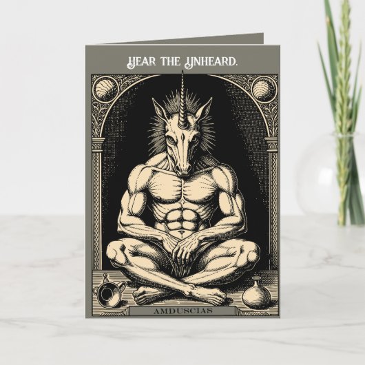 Amduscias A Haunting Hybrid カード (正面)