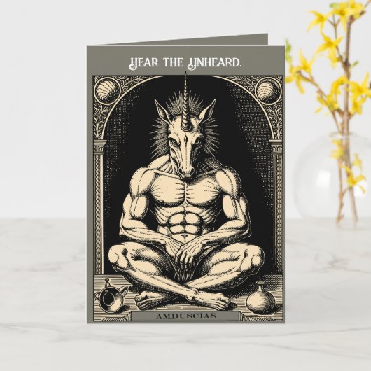 Amduscias A Haunting Hybrid カード (黄色い花)