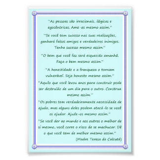 Ame-as mesmo assim. フォトプリント           