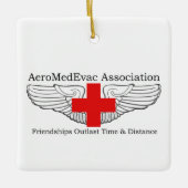 AMEAロゴ/モットーオーナメント セラミックオーナメント (正面)