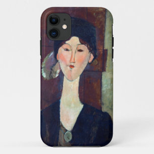 Amedeo Modiglianiのドアの前の女性 iPhone 11 ケース