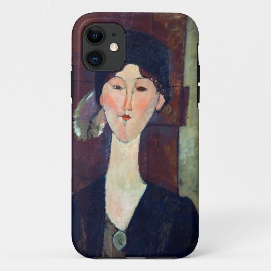 Amedeo Modiglianiのドアの前の女性 Case-Mate iPhoneケース (裏面)