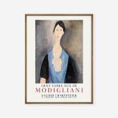 Amedeo Modiglianiブルーアート展の若い女性 ポスター