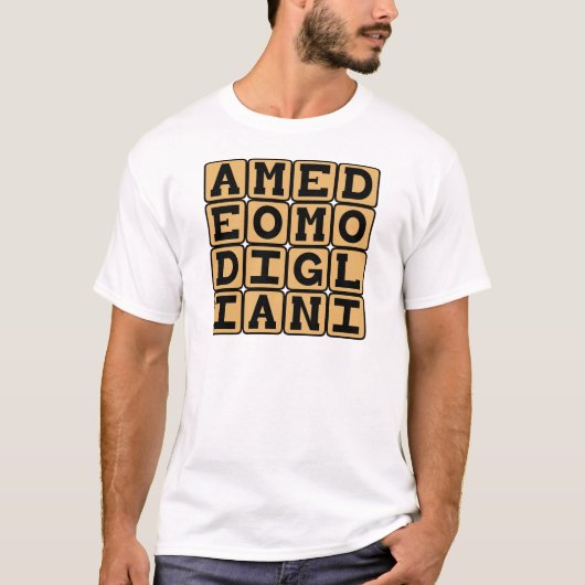 Amedeo Modigliani、アーティスイタリアント Tシャツ (正面)