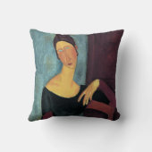 Amedeo Modigliani、アーティストの妻のポートレート クッション (裏面)