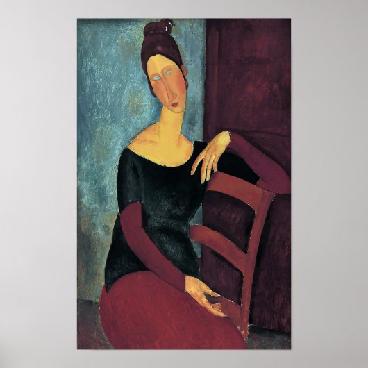 Amedeo Modigliani、アーティストの妻のポートレート ポスター (正面)