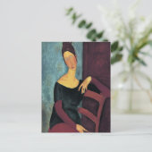 Amedeo Modigliani、アーティストの妻のポートレート ポストカード (スタンド正面)