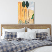 Amedeo Modigliani – カグネスのサイプレスと家 キャンバスプリント (インサイチュ (寝室))