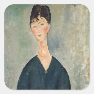 Amedeo Modigliani -カフェ歌手 スクエアシール