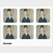 Amedeo Modigliani -カフェ歌手 スクエアシール (シート)