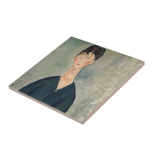 Amedeo Modigliani -カフェ歌手 タイル (側面)