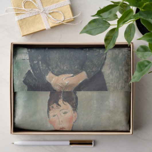 Amedeo Modigliani -カフェ歌手 薄葉紙 (ギフト)